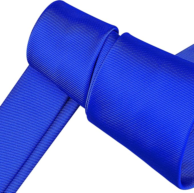 Branduce 3.15"（8cm） Men's Solid Color Formal Woven Necktie + Gift Box