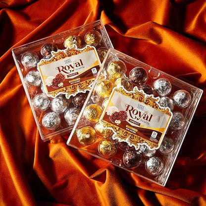 ChocZero Chocolate Hazelnut Truffles Variety Pack, Zero Added Sugar, Gluten Free, Keto Holiday Gift, High Fiber, 24 Individually Wrapped Pieces, 13 Ounce (Pack of 1)