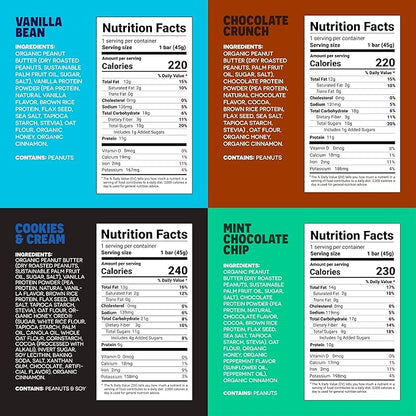 FROPRO Snack Bar - Peanut Butter Snack Bars - Gluten Free, Dairy Free, Soy Free, Non GMO, Plant Based Protein Snacks Bar - Crave-worthy & Great On-the-Go | Variety, 12 Flavors, 12 Pack