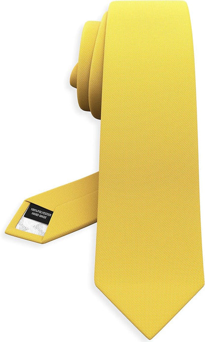 Men's Oxford Matt Neckties Solid Color for Adults Tuxedo Classic Design, by Bow Tie Hosue