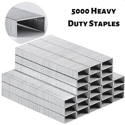 Mr. Pen Heavy Duty Staples - 5000 Pc, 25 Sheet, 1/4 Inch Length, Office Supply