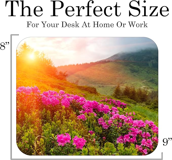 Spring Season Mouse Pad Mat Mousepad for Desk Computer Laptop PC Gaming Home or Office Gift (Sunset MP89)