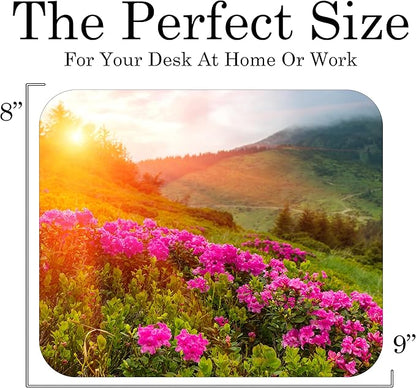 Spring Season Mouse Pad Mat Mousepad for Desk Computer Laptop PC Gaming Home or Office Gift (Sunset MP89)