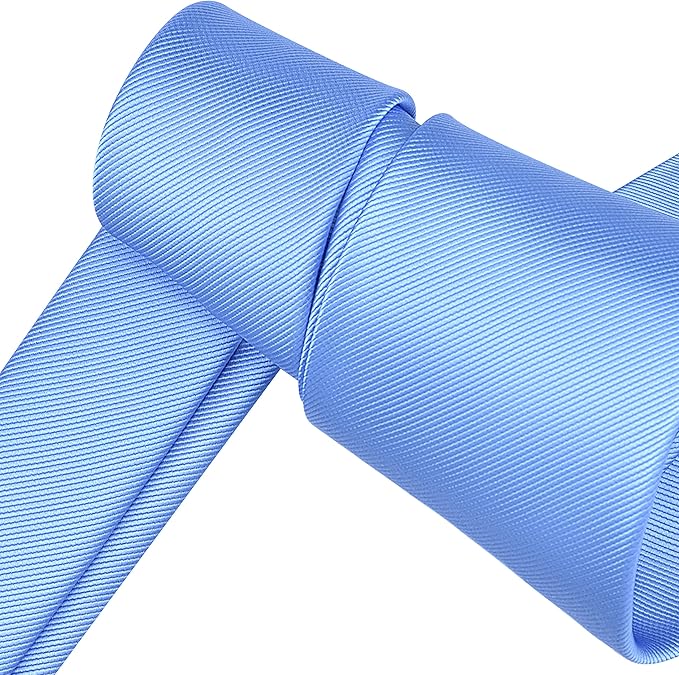 Branduce 3.15"（8cm） Men's Solid Color Formal Woven Necktie + Gift Box