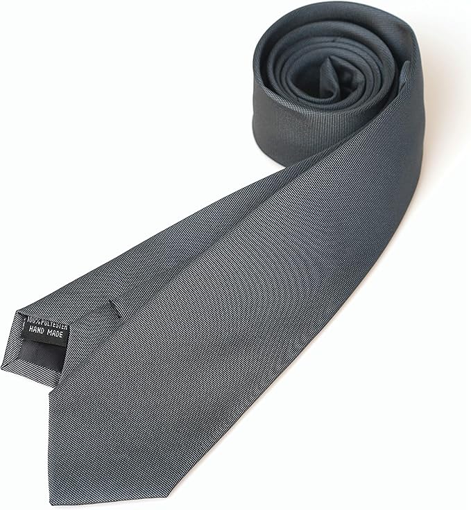Skinny Solid Ties for Men, 2.5 inch Slim Plain Neckties 4-Pack
