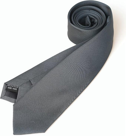 Skinny Solid Ties for Men, 2.5 inch Slim Plain Neckties 4-Pack