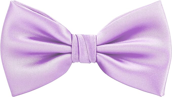 TIE G 5pcs Tie Set in WHITE OR BLACK GIFT BOX: Solid Color Necktie, Satin Bow Tie, Pocket Square, Lapel, Cuff Links