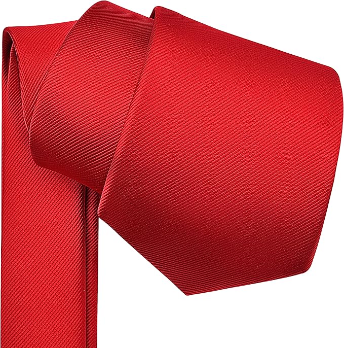 Branduce 3.15"（8cm） Men's Solid Color Formal Woven Necktie + Gift Box