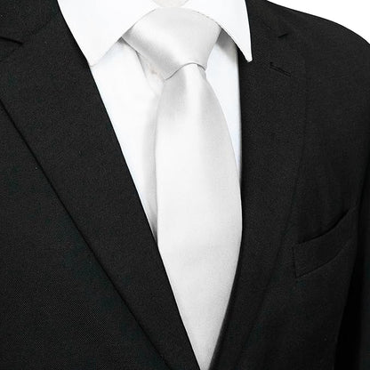 JEMYGINS Solid Color Tie Mens Necktie for Business and Wedding