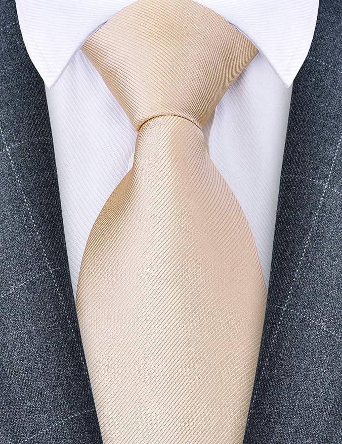 Branduce 3.15"（8cm） Men's Solid Color Formal Woven Necktie + Gift Box