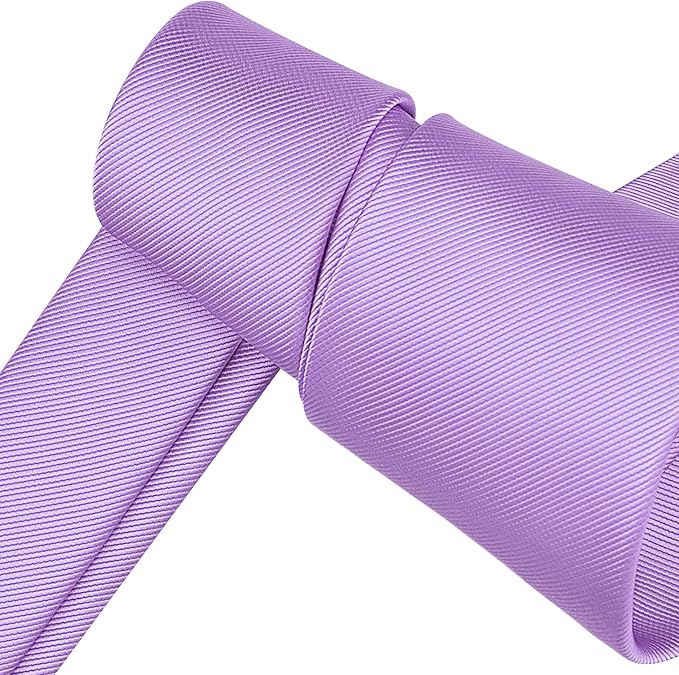 Branduce 3.15"（8cm） Men's Solid Color Formal Woven Necktie + Gift Box