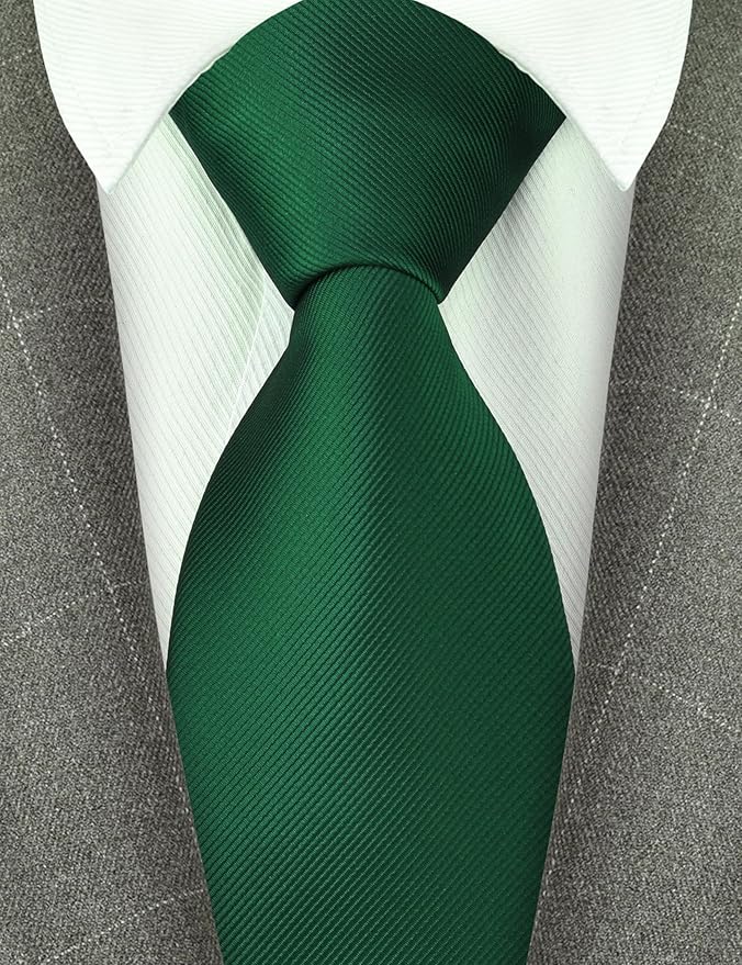 Branduce 3.15"（8cm） Men's Solid Color Formal Woven Necktie + Gift Box