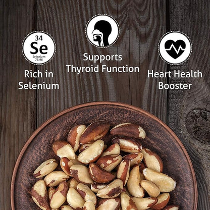 I’m A Nut Brazil Nuts, Dry Roasted, 64oz (4 lb) | No oil | No Herbicides Or Pesticides | Batch Tested Gluten & Peanut Free | Non GMO | No PPO | Vegan and Keto Friendly | Premium Quality | Made from 100% Natural Brazil Nuts