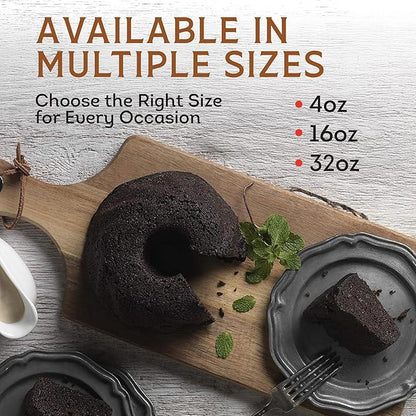 TORTUGA Caribbean Chocolate Rum Cake - 32 oz Rum Cake - The Perfect Premium Gourmet Gift for Gift Baskets, Parties, Holidays, and Birthdays - Great Cakes for Delivery