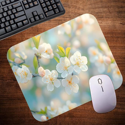 Spring Season Mouse Pad Mat Mousepad for Desk Computer Laptop PC Gaming Home or Office Gift (Bloom MP86)