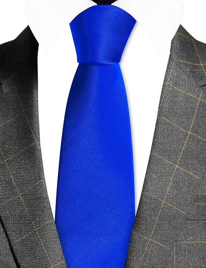 GUSLESON Classic New 3.15"（8cm） Men's Solid Color Necktie Wedding Business Tie + Gift Box
