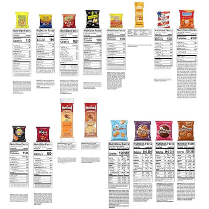 Frito-Lay Ultimate Snack Care Package, Variety Assortment of Chips, Cookies, Crackers & More, (Pack of 40)