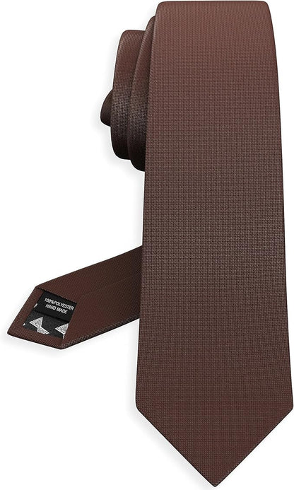 Men's Oxford Matt Neckties Solid Color for Adults Tuxedo Classic Design, by Bow Tie Hosue