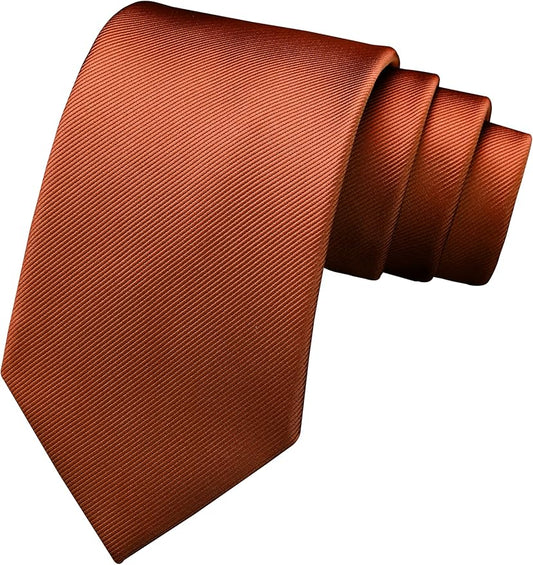 Branduce 3.15"（8cm） Men's Solid Color Formal Woven Necktie + Gift Box