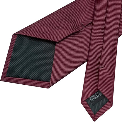 JEMYGINS Formal Necktie Solid Color Tie and Pocket Square with Tie Clip Lapel Pin Sets for Men 4PCS