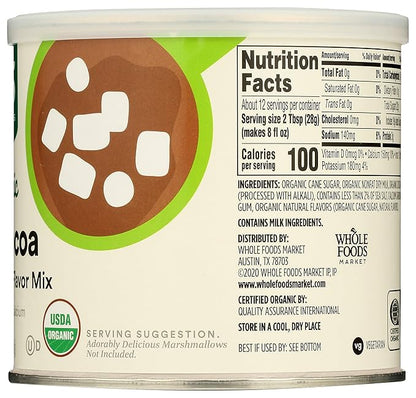 365 by Whole Foods Market, Organic Rich Hot Cocoa Mix, 12 Ounce (Pack of 2)