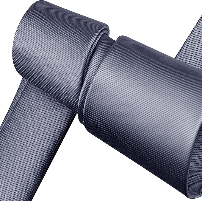 Branduce 3.15"（8cm） Men's Solid Color Formal Woven Necktie + Gift Box
