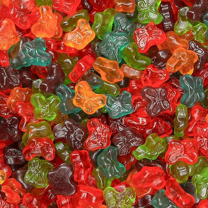 Candy Break Butterfly Gummy Candy, Fruity & Sweet Gummy Candies with 5 Fruit Flavors, Mix Pack, 5 lbs Share Size Bag, Pack of 1