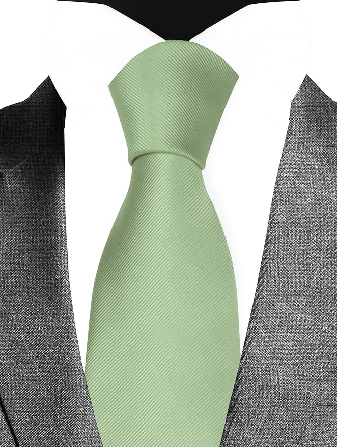GUSLESON Classic New 3.15"（8cm） Men's Solid Color Necktie Wedding Business Tie + Gift Box