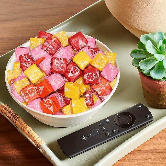 Bulk Original Fruit Chews Candy 2 Pound - Individually Wrapped Assorted Soft & Chewy Taffy Fruity Candy For Party Favors & Pinatas & Treats - Approx 200 Candies