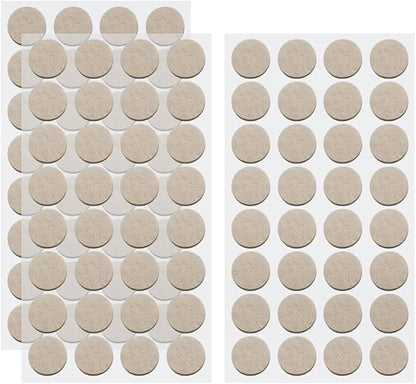 96 Pcs 2cm Round Felt Furniture Pads Non Slip Chair Leg Pads Self Adhesive Floor Protectors Bumpers Furniture Feet Stoppers Sticky Table Leg Pads for Wood Floors | Chair Pads - TrueDesk