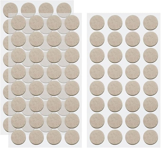 96 Pcs 2cm Round Felt Furniture Pads Non Slip Chair Leg Pads Self Adhesive Floor Protectors Bumpers Furniture Feet Stoppers Sticky Table Leg Pads for Wood Floors | Chair Pads - TrueDesk