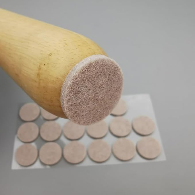 96 Pcs 2cm Round Felt Furniture Pads Non Slip Chair Leg Pads Self Adhesive Floor Protectors Bumpers Furniture Feet Stoppers Sticky Table Leg Pads for Wood Floors | Chair Pads - TrueDesk