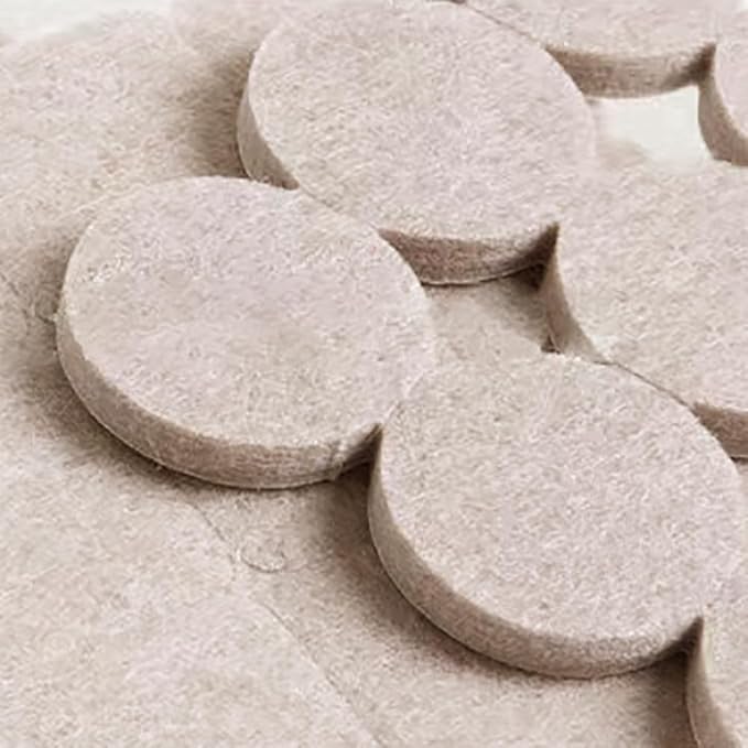 96 Pcs 2cm Round Felt Furniture Pads Non Slip Chair Leg Pads Self Adhesive Floor Protectors Bumpers Furniture Feet Stoppers Sticky Table Leg Pads for Wood Floors | Chair Pads - TrueDesk