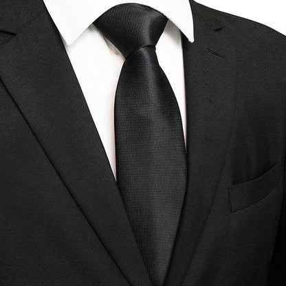 JEMYGINS Solid Color Tie Mens Necktie for Business and Wedding