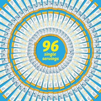 Wyler's Light Singles To Go Powder Packets, Water Drink Mix, Half Iced Tea/Half Lemonade, 96 Single Servings (Pack of 12)