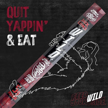 Jack Link's WILD Snack Sticks – Dr Pepper Inspired Flavor, 5g Protein, Keto-Friendly, 1oz x 20 Pack