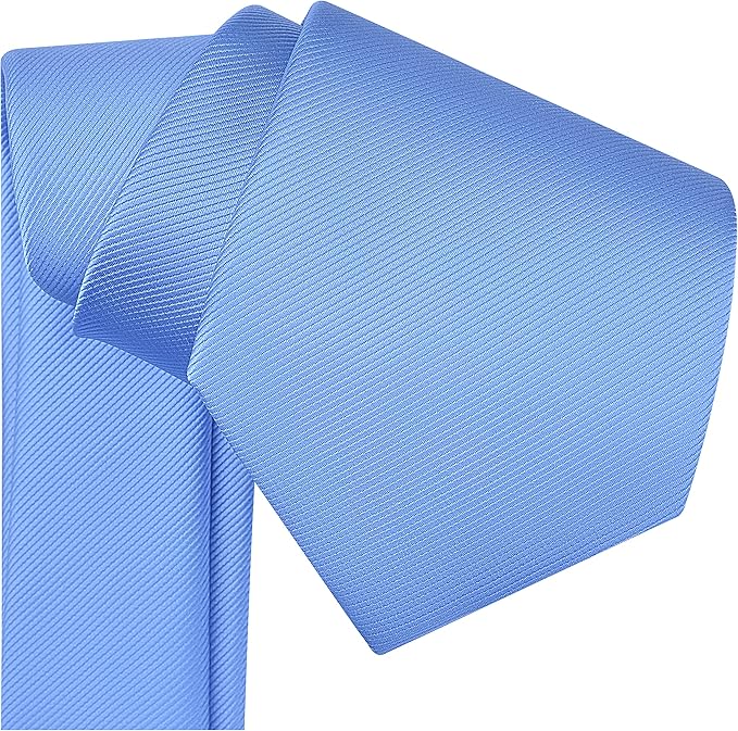 Branduce 3.15"（8cm） Men's Solid Color Formal Woven Necktie + Gift Box