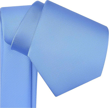 Branduce 3.15"（8cm） Men's Solid Color Formal Woven Necktie + Gift Box