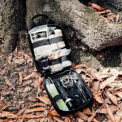 RHINO RESCUE Survival First Aid Kit, HSA/FSA Eligible, Emergency Kit Molle Pouch IFAK Medical Kit for Vehicles Car Camping Backpacking Hiking Hunting
