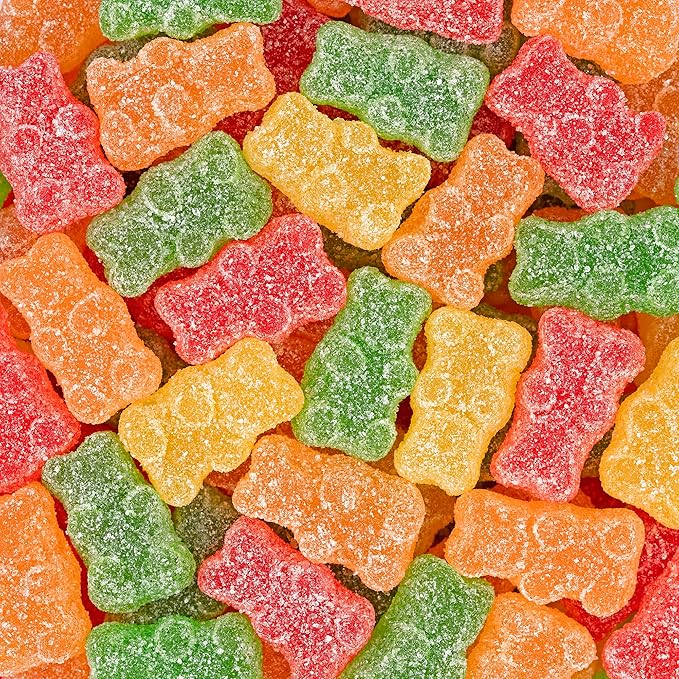 Kervan Candy Bebeto Sour Gummy Bears - Fruity & Soft Gummy Candy Bulk for Kids, Gift Snacks and Parties - Sour Gummy Bears Party Size Bag (5 lbs)