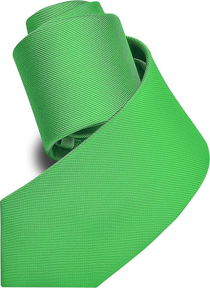 Branduce 3.15"（8cm） Men's Solid Color Formal Woven Necktie + Gift Box