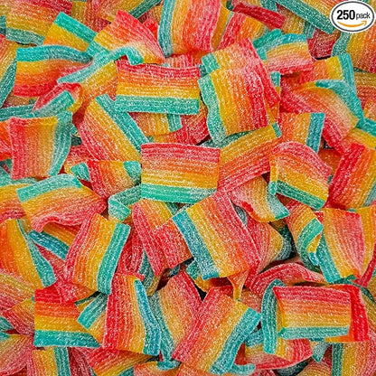 Sour Mini Belts Gummy Candy | 2-Pound Bag | Sugar-Sanded Treats