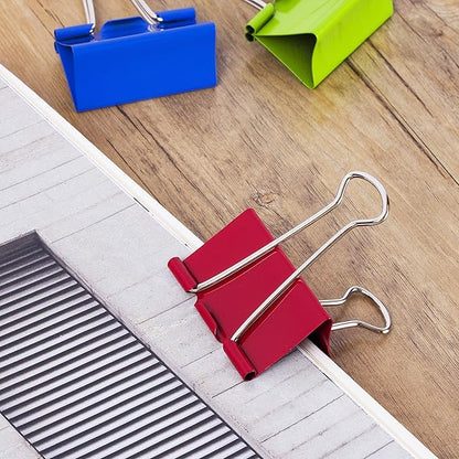 Mr. Pen Extra Large Binder Clips, 2 Inch, 12 Pack, Assorted Color