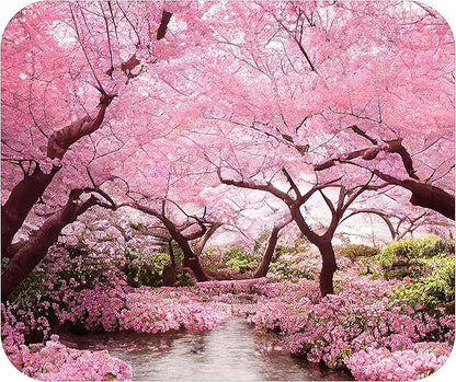 Spring Season Mouse Pad Mat Mousepad for Desk Computer Laptop PC Gaming Home or Office Gift (Cherry Blossom MP87)