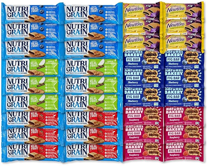 Niro Gift Basket Assortment | Healthy Snack And Fruit Bar Variety Pack | 6 Of Each Flavor 36 Single Wrapped Bars Total