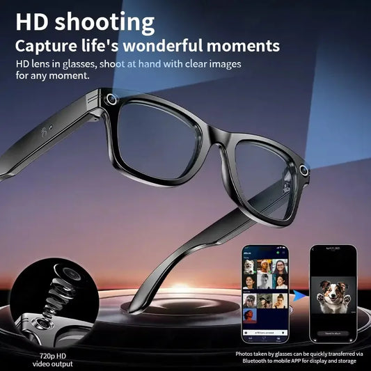 GUHUAVMI AI Smart Glasses W610 | 8MP Camera, ChatGPT 4.0, Bluetooth, 100+ Languages
