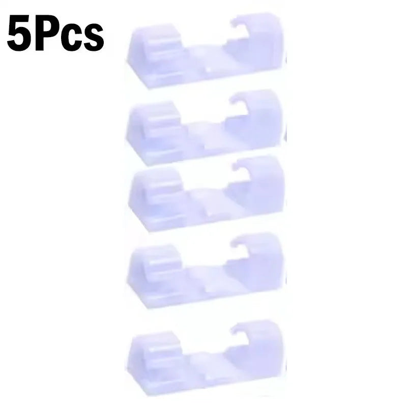 Cable Clips Organizer Drop Wire Holder Cord Management Self-Adhesive Cable Manager Fixed Clamp Wire Winder For Home Office Car