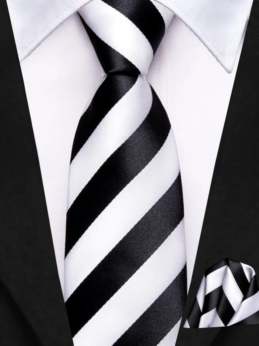 Hi-Tie Boy Silk Tie For Children Navy Blue Plaid Luxury Designer Handky Child Necktie 120CM Long 6CM Wide Fashion Student Tie