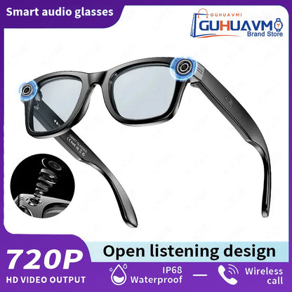 GUHUAVMI AI Smart Glasses W610 | 8MP Camera, ChatGPT 4.0, Bluetooth, 100+ Languages