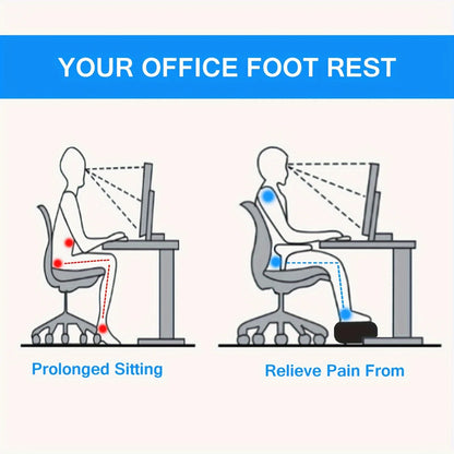 Footrest, footstool under the workbench, footstool with washable cover